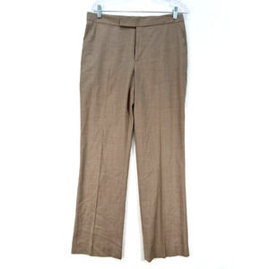 Lauren Ralph‎ Lauren Womens Made In Italy 100% Wool Dress Pants Size 10 (Tan)
